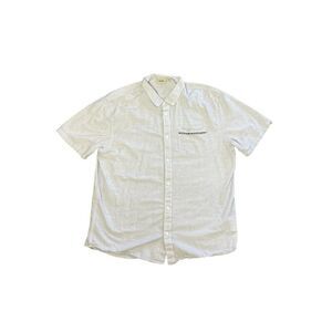 Vans Men's 2XL Gray Short Sleeve Button-Up Shirt Casual Collared